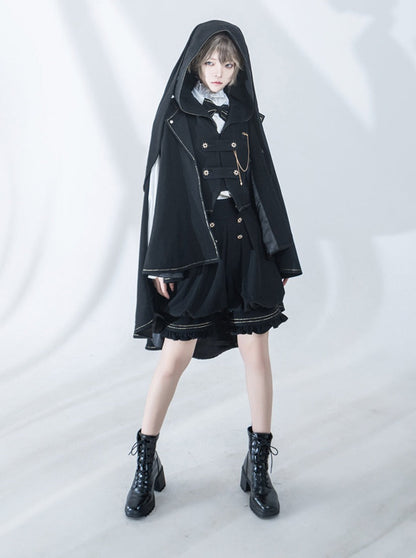 Dark Prince Hooded Cape + Rabbit Hooded Vest + Pumpkin Pants + Ruffle Shirt + Big Waist Ribbon [pre-order]