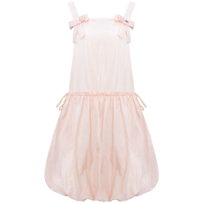 Ribbon Sweet Balloon Camisole Dress
