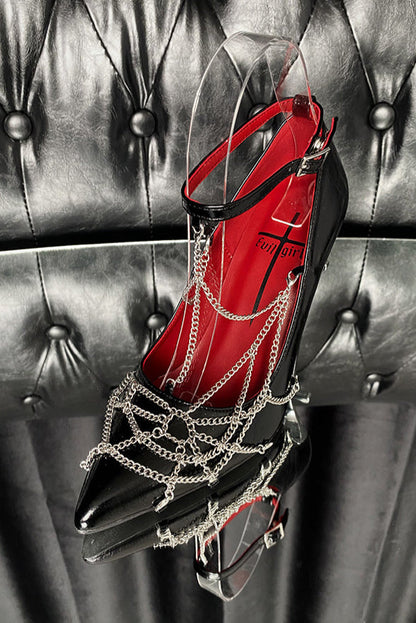 Spider Web Chain High Heels