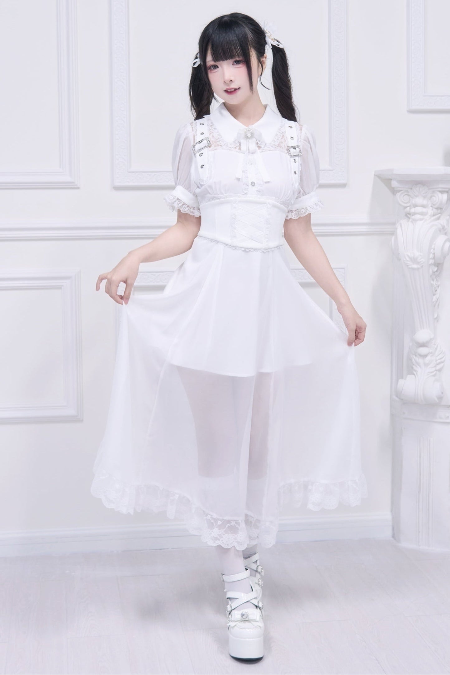 Subculture Sheer Top + Long Skirt