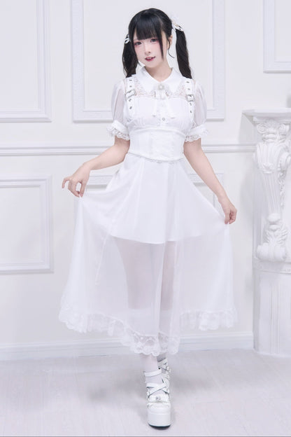 Subculture Sheer Top + Long Skirt