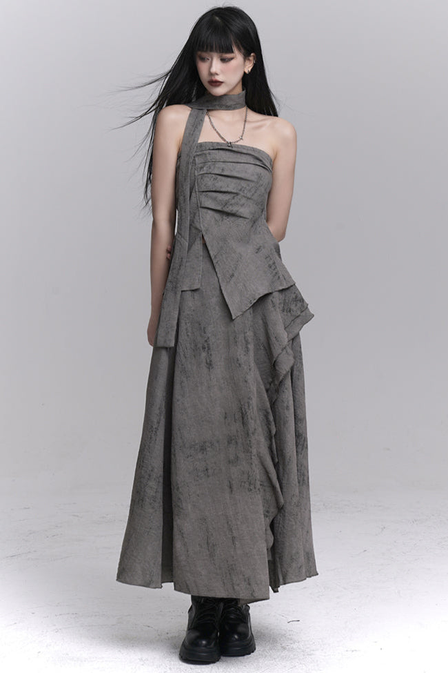 Ash Mode Tube Top + Long Skirt