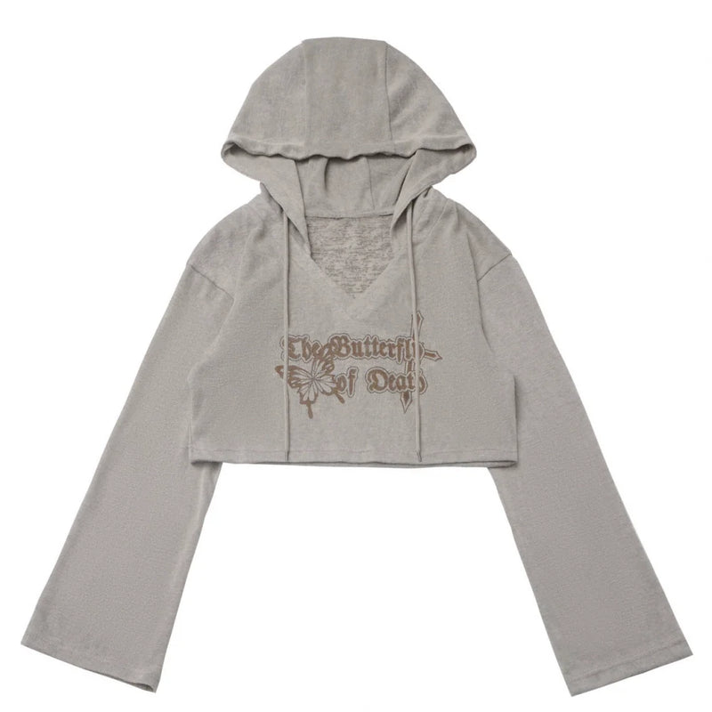 Y2k Hooded Crop Top + Sleeveless Shirt With Tie + Plaid Culottes