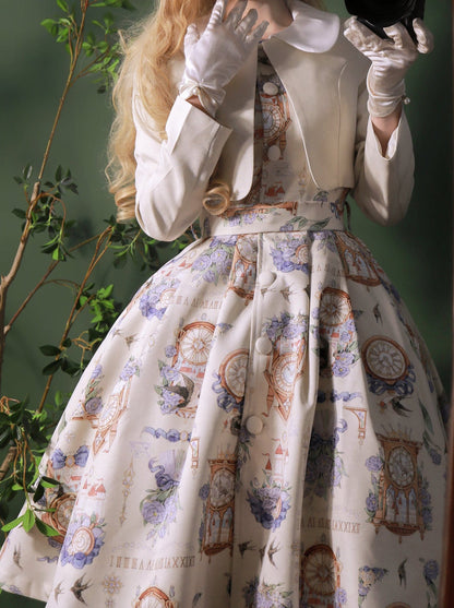 Eternal Echo Classical Print Lolita Dress Jacket Set