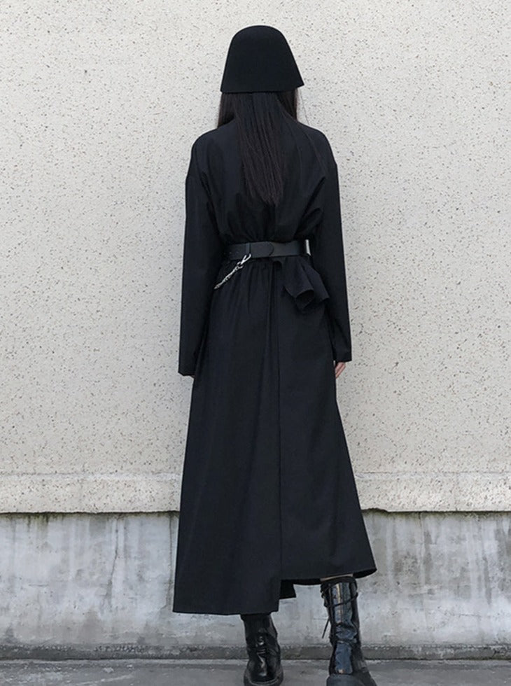 Mode Asymmetric Fake Two Piece Dress