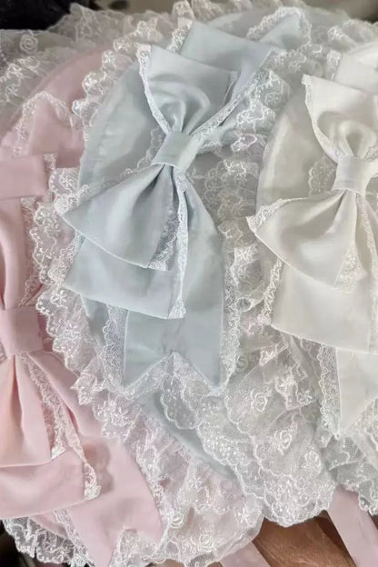 Sweetheart Ruffle Ribbon Lolita Dress + Bnt + Necklace + Princess Sleeve