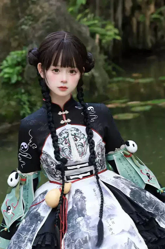 [pre-order] Bamboo Chinese-style Panda Dress Suit