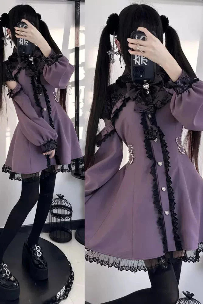 [pre-order] Jirai Ribbon Off-shoulder Dress