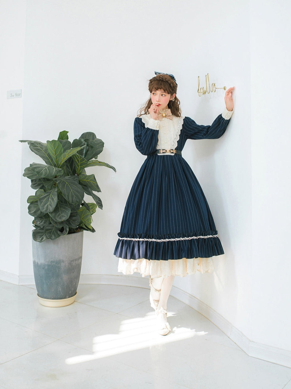 Classical Striped Volume Lolita Dress [pre-order]