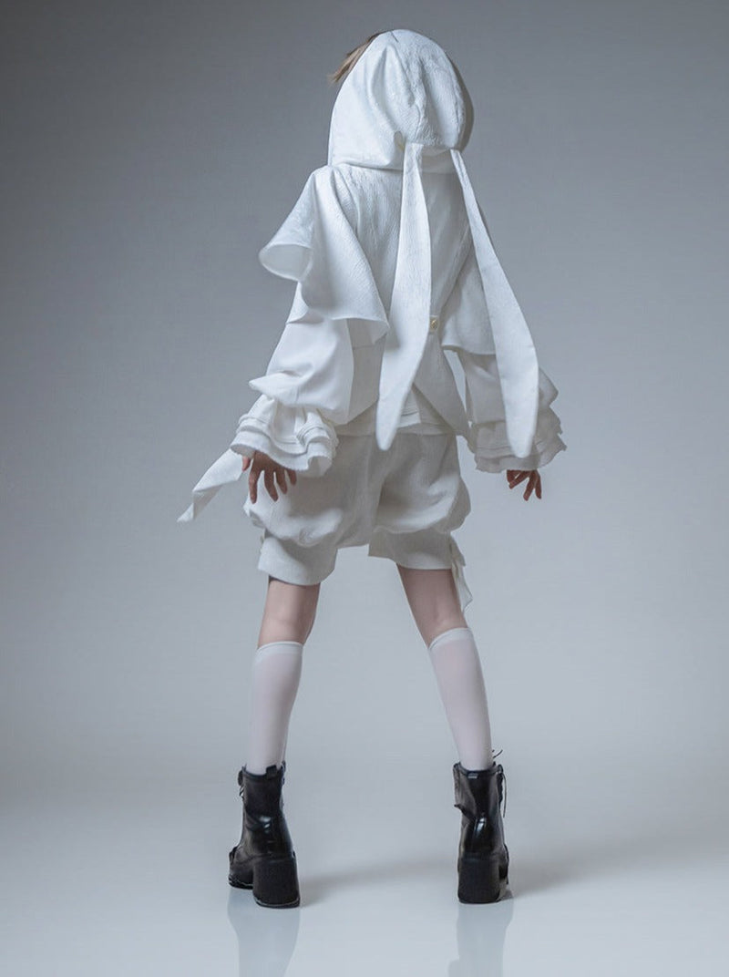 Bunny Prince Hooded Coat + Balloon Shorts + Long Pants [pre-order]