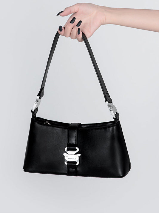 Retro Saddle Hot Girl Buckle Leather Bag