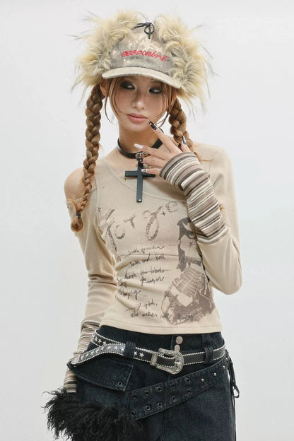 Slim Fit Off Shoulder Top