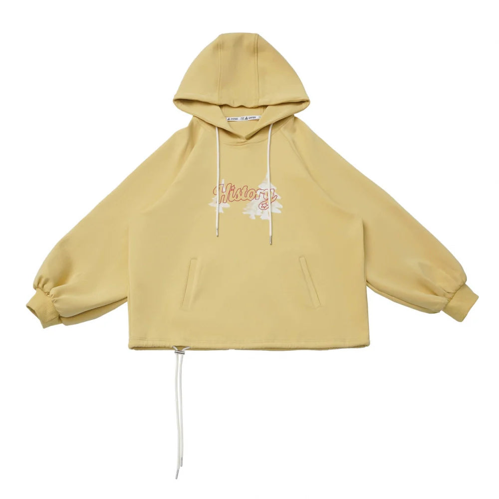 Creamy Jacket + T-shirt + Hooded Sweatshirt + Sweatpants