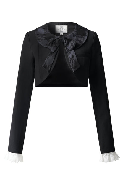Silent Black Lady Lolita Princess Jumperskirt + Cropped Top
