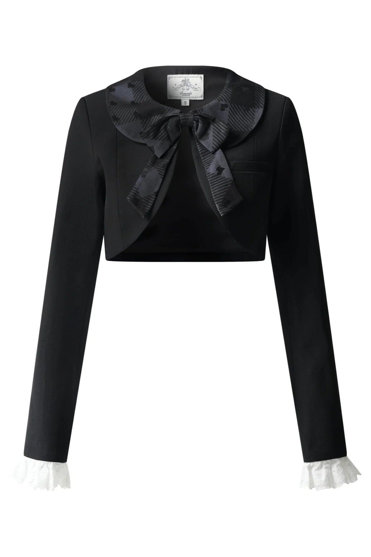Silent Manor Dark Lolita Princess Jumper Skirt + Ribbon Collar Ruffle Jacket