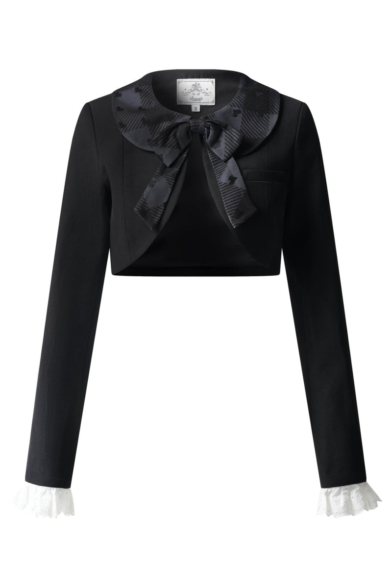 Silent Black Lady Lolita Princess Jumperskirt + Cropped Top