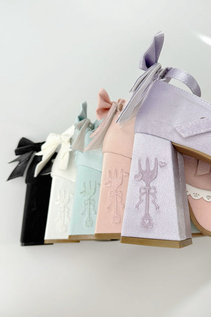 Sweet Ruffle Ribbon Lolita Shoes