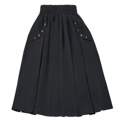 Mode Star Jersey Crew Neck Top + V Neck Top + Short Skirt + Long Skirt