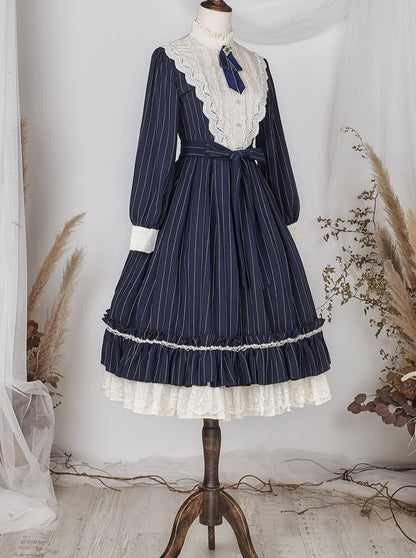 Classical Striped Volume Lolita Dress [pre-order]