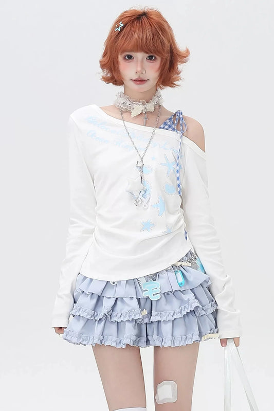 Shell One Shoulder Top