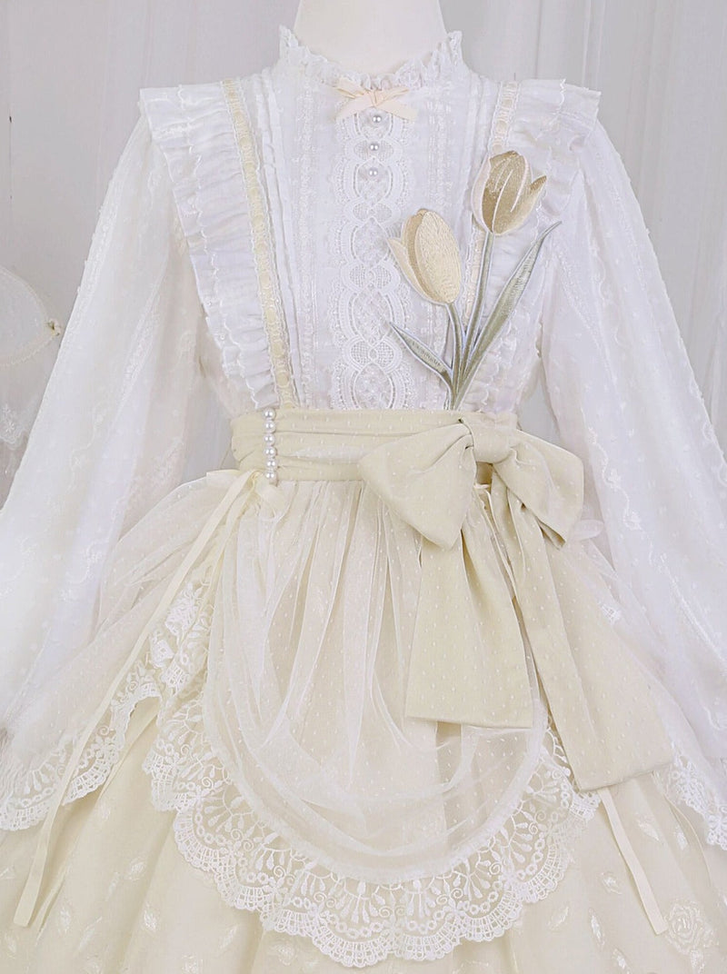 Pure Girly Tulip Ruffle Lolita Dress