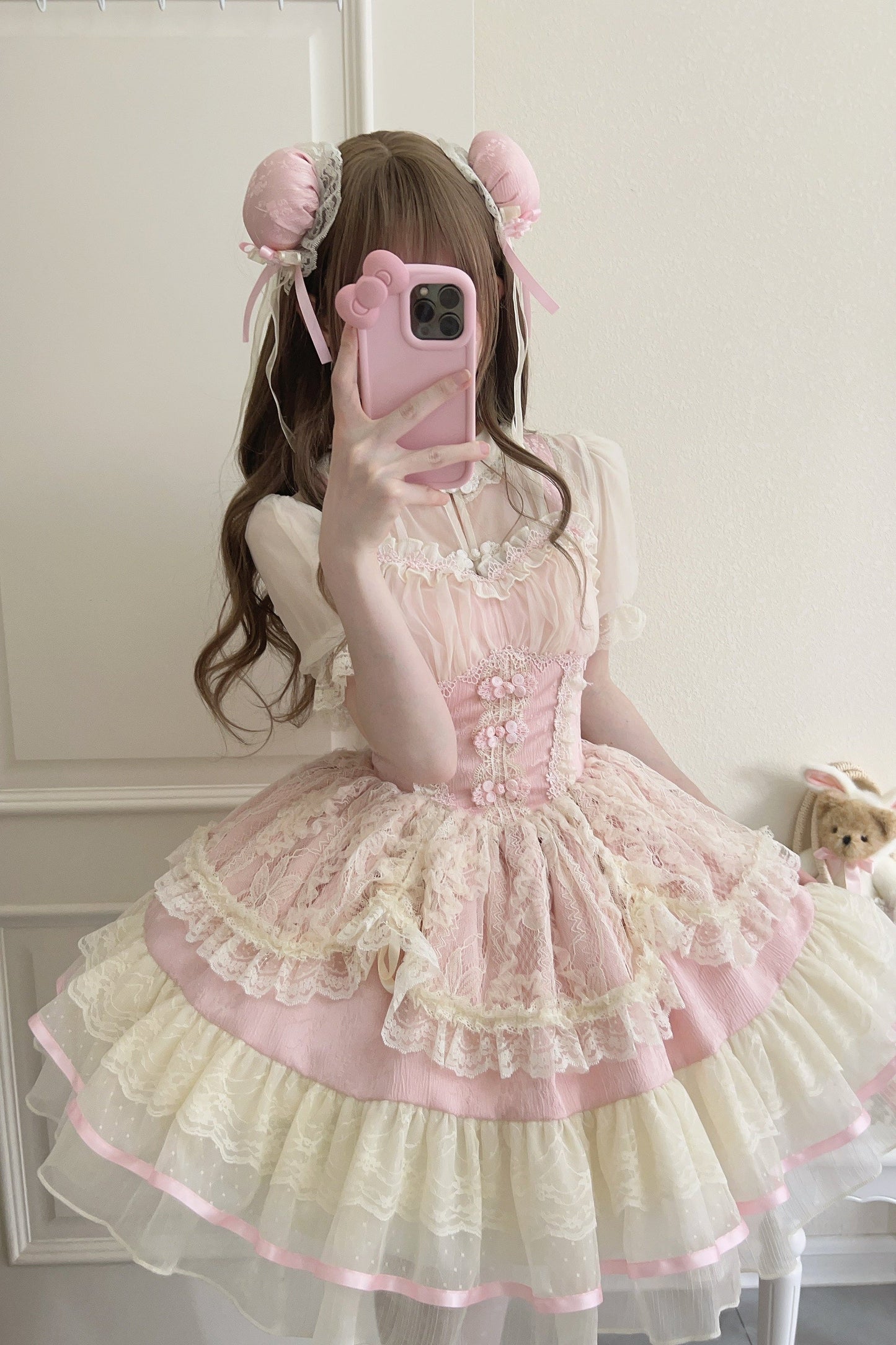 Sweet Girly Ballet Style Lolita Suspender Jsk Dress