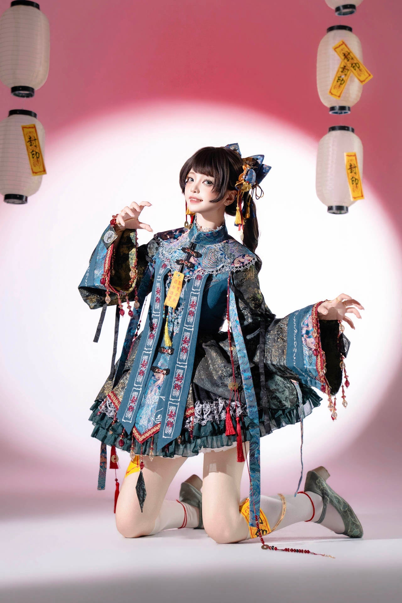 [pre-order] Little Zombie Cosplay Chinese Lolita Embroidery Dress