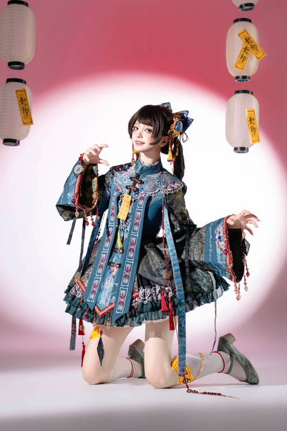 [pre-order] Little Zombie Cosplay Chinese Lolita Embroidery Dress
