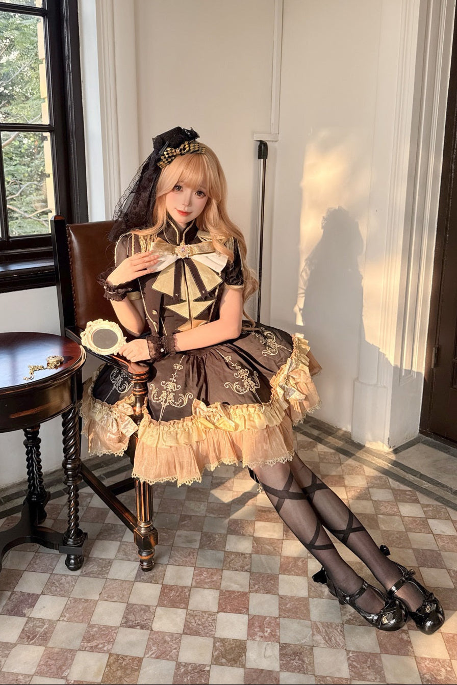 Dark Lolita Dress + Shawl
