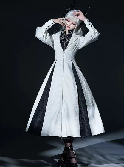 [limited Quantity] Dragon Scale Gothic Lolita Jumper Skirt + Long Coat