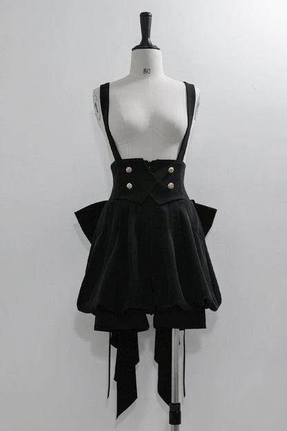 [pre-order] Retro Dark Prince Ribbon Shirt + Tail Shorts