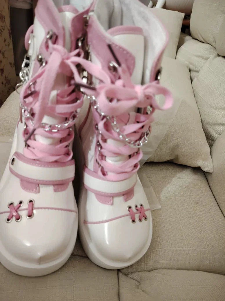 Subculture Mid Calf Half Boots