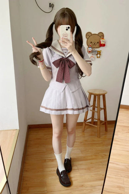 Retro Color Sweet Sailor Dress