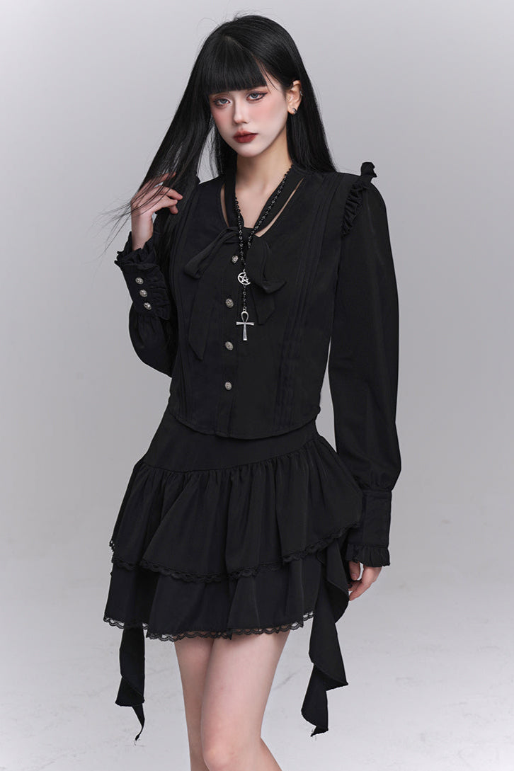 Mode Shirt + Short Skirt