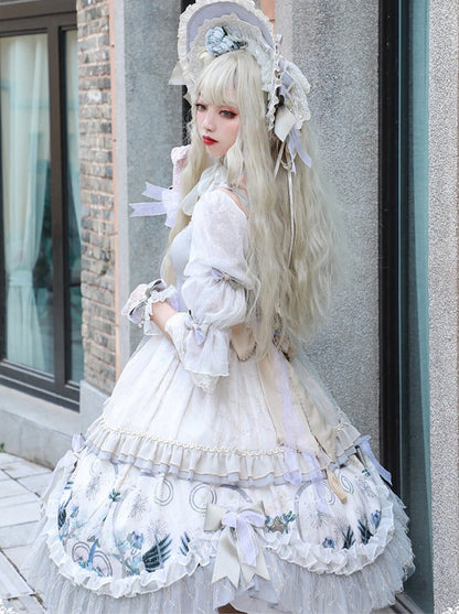 Wedding Rose Girl Retro Tea Party Lolita