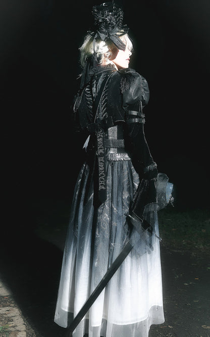 [pre-order Deadline: June 8] Phantom Knight Dark Gothic Military Dress Full Set (jacket + Bustier Top + Skirt)