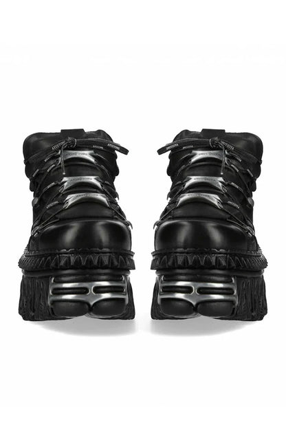 Fire Design Metal Platform Shoes