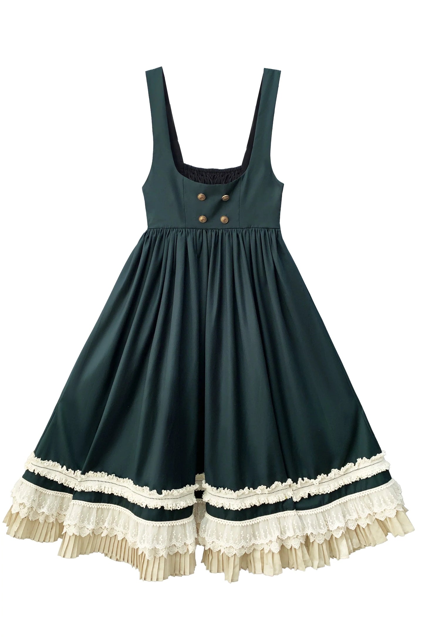 Western-style College Vest Skirt + Puff Sleeve Shirt + Big Ribbon + Brooch