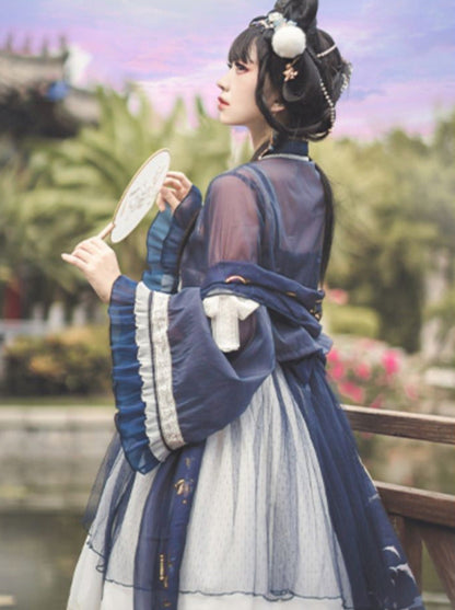 Lolita Night Crescent Moon Suspender Dress Set