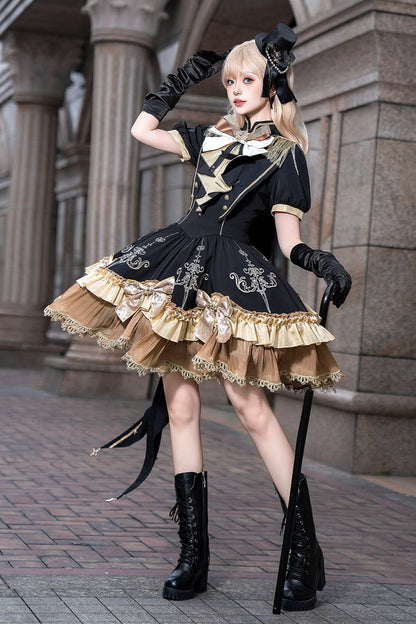 Dark Lolita Dress + Shawl