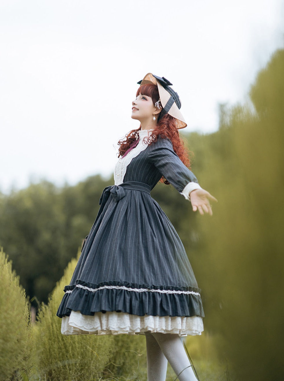 Classical Striped Volume Lolita Dress [pre-order]