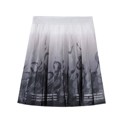 Cyber Chinese Fantasy Lolita Dress + Top + Outerwear + Skirt + Leg Warmers