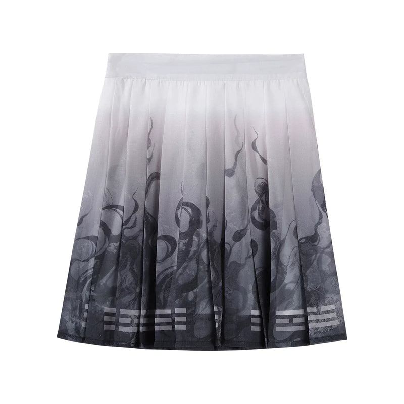 Cyber Chinese Fantasy Lolita Dress + Top + Outerwear + Skirt + Leg Warmers