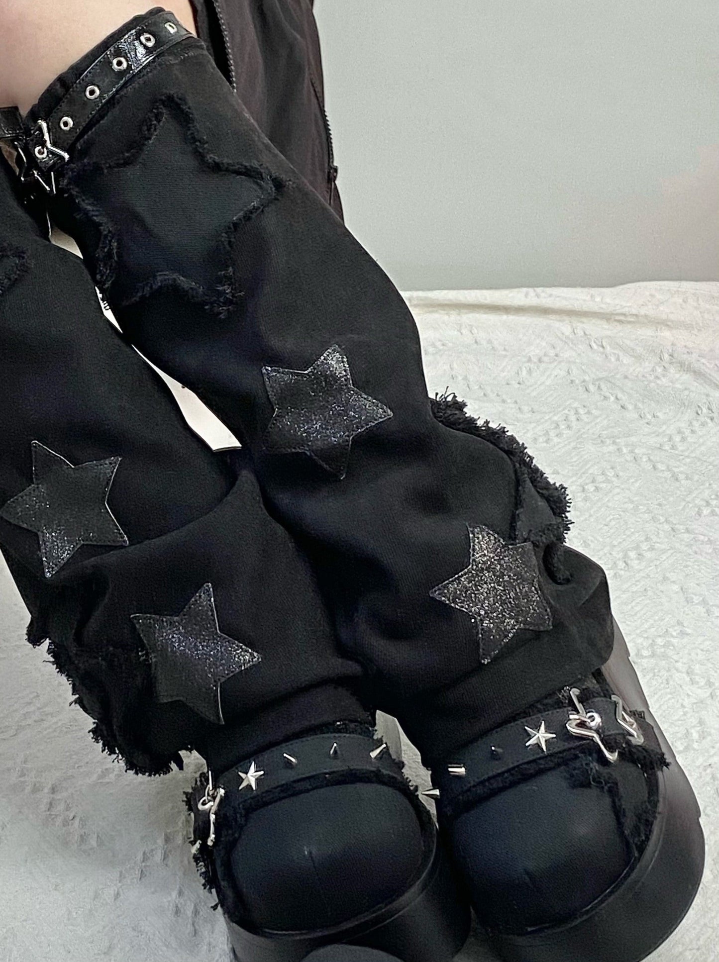 Denim Dark Platform Shoes