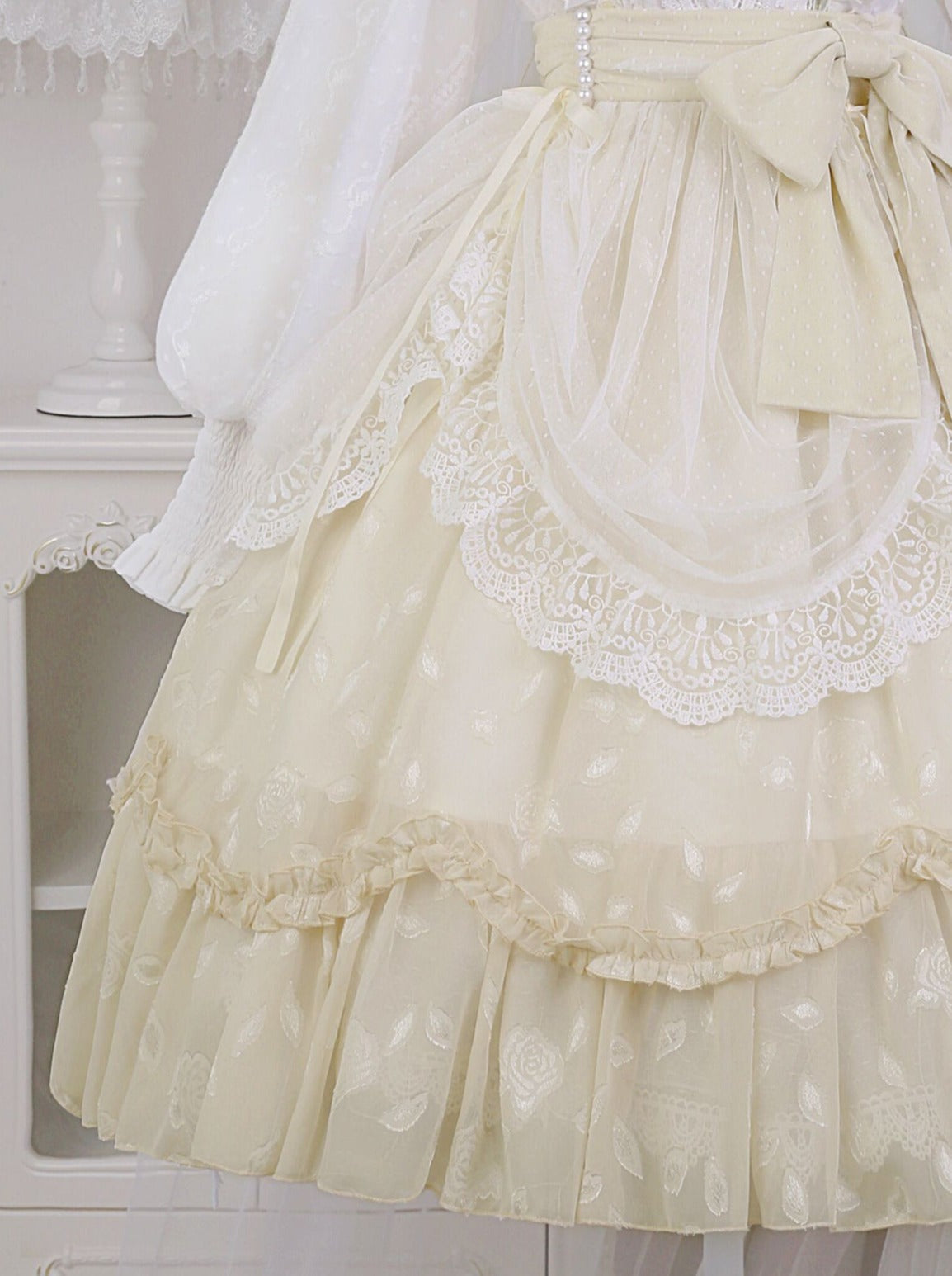 Pure Girly Tulip Ruffle Lolita Dress