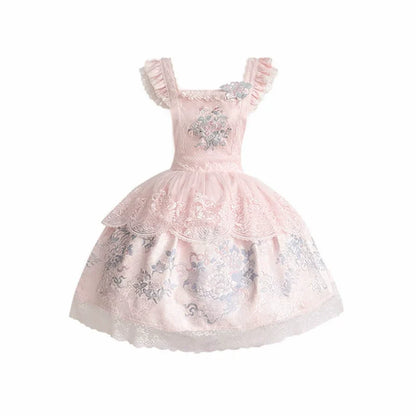 ピオニーサテンクロスカラージャケット+スカート+ドレス+トップス+ヘアアクセサリー