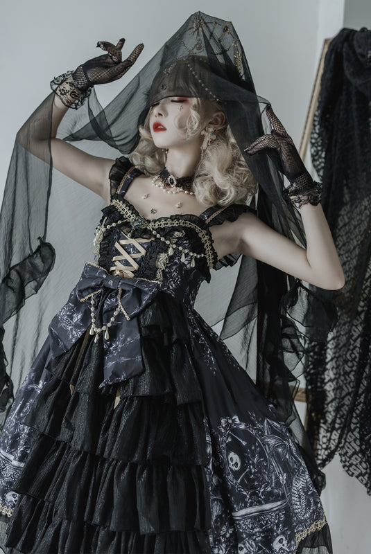 Golden Princess Suspender Dress