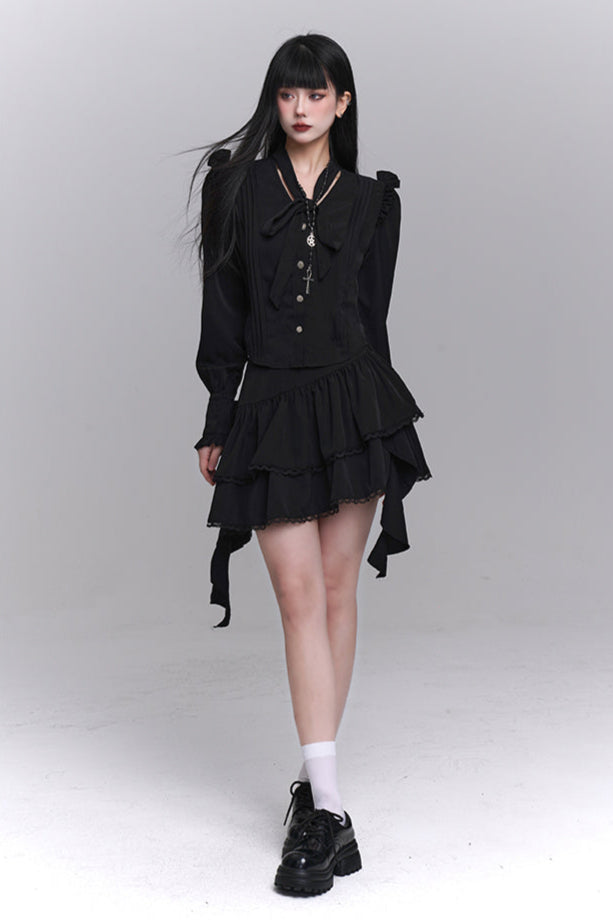 Mode Shirt + Short Skirt