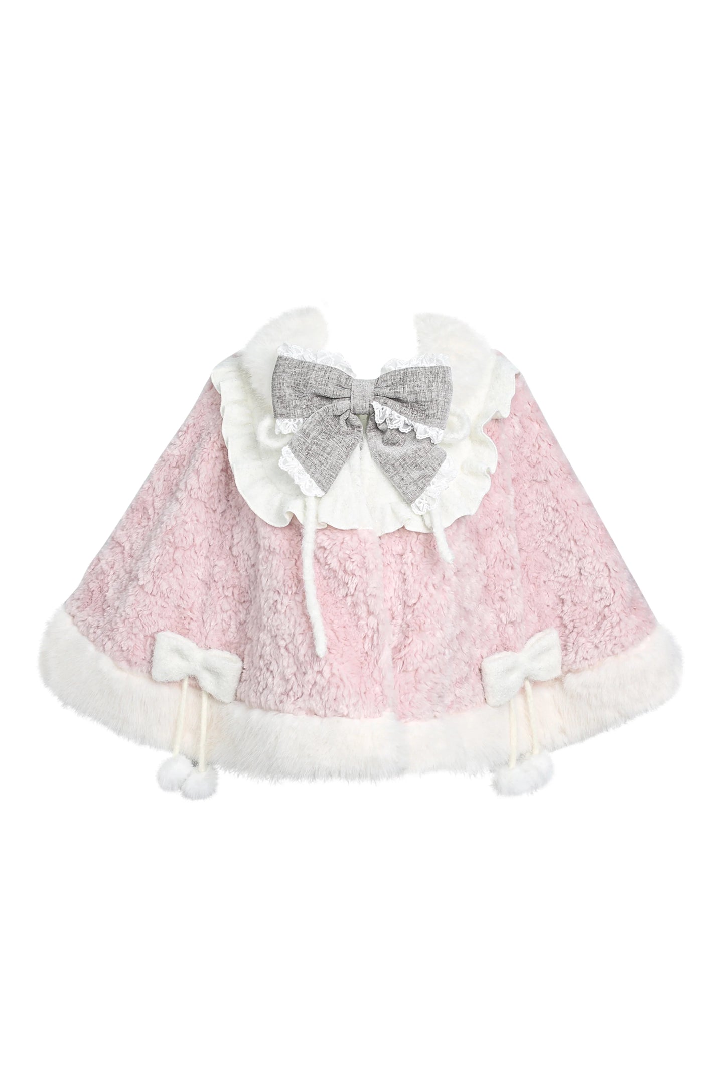 Doll Cape + Ribbon Sweater + Suspender Skirt