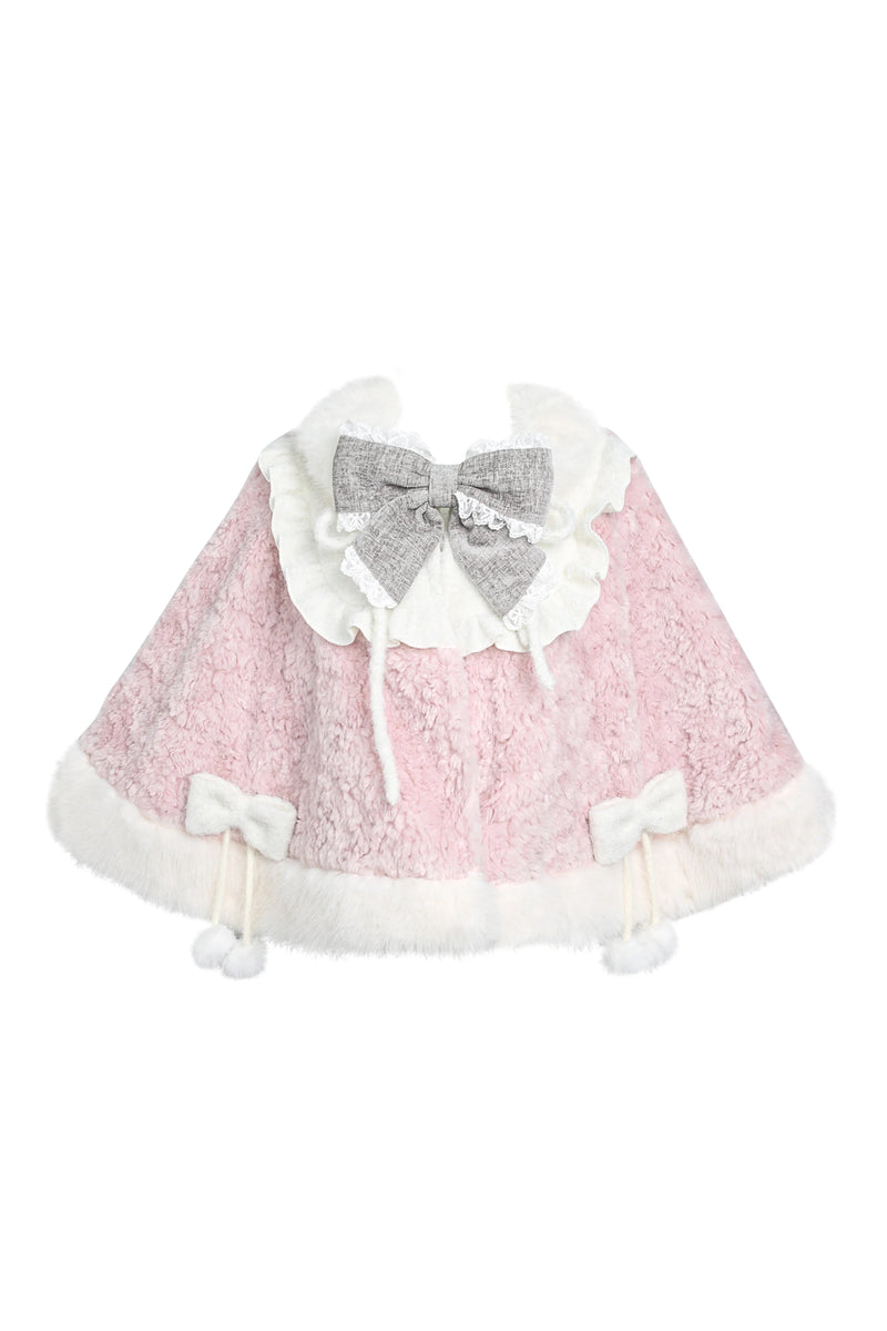 Doll Cape + Ribbon Sweater + Suspender Skirt